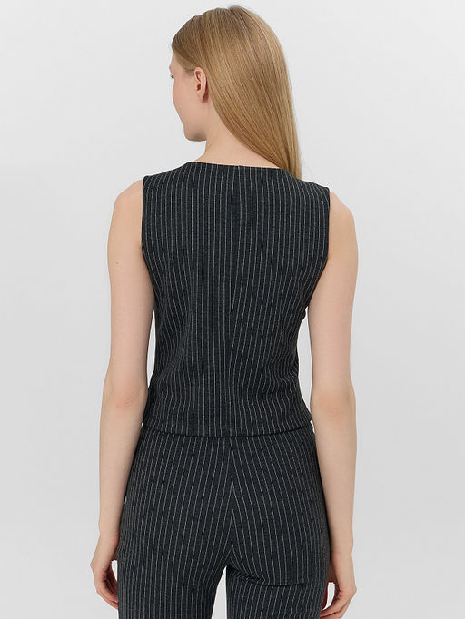 Жилет женский в полоску