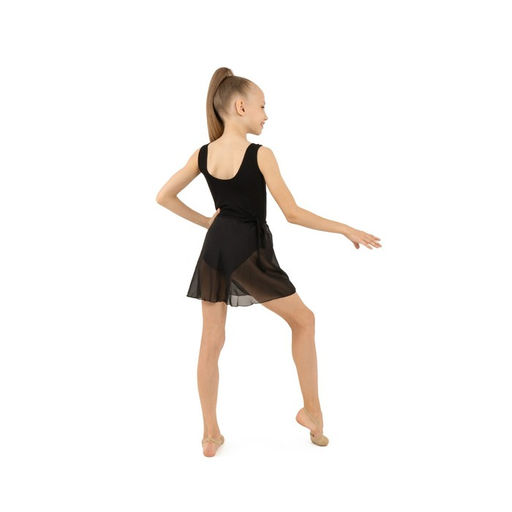 Юбка гимнастическая Grace Dance, с запахом, р. 26-28, цвет чёрный  фото 5