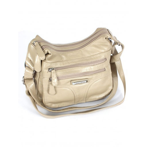 Сумка женская искусственная кожа Guecca-116, 2отд, плечевой ремень, бежевый SALE 264019