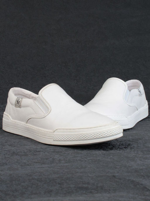 03-A69870-11-2 WHITE Полуботинки спортивные мужские (натуральная кожа)