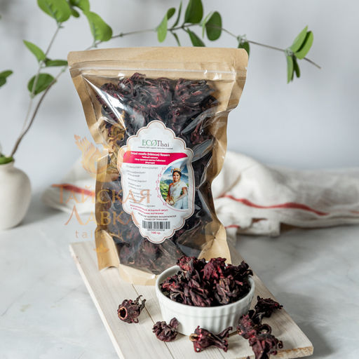 Чайный Сбор Сушеные Цветы Гибискуса (Каркаде) ECOTHAI 100 гр