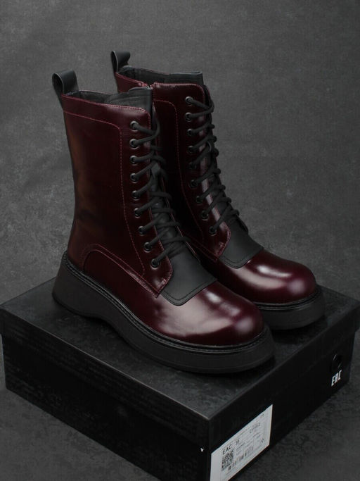 01-C1115-2 VINOUS Ботинки демисезонные женские (натуральная кожа, байка)