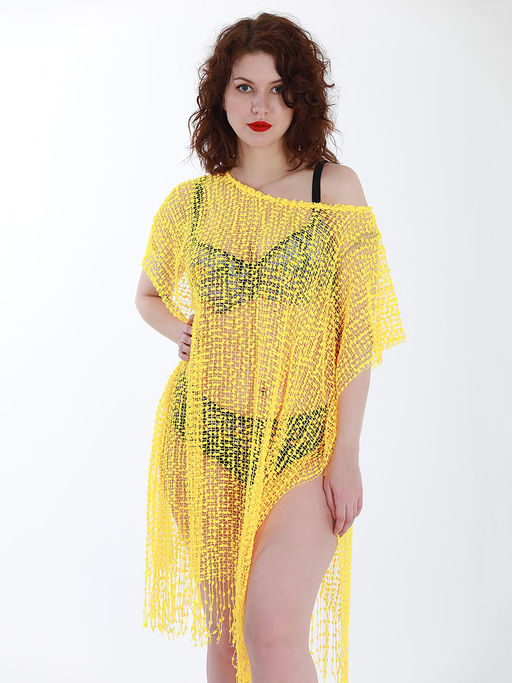 Накидка пляжная желтая - Almond фото 2