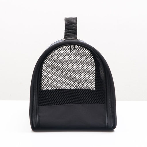 Сумка - переноска для животных Карпетбеггер с окном, 32,5 х 19,5 х 19,5 см, синяя - Пижон фото 5