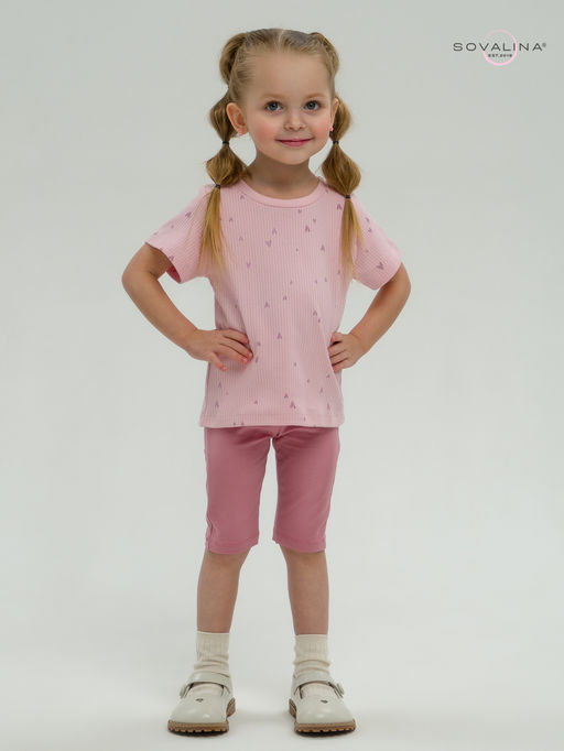 Костюм Актив лиловые сердечки-сухая роза - Sovalina фото 9