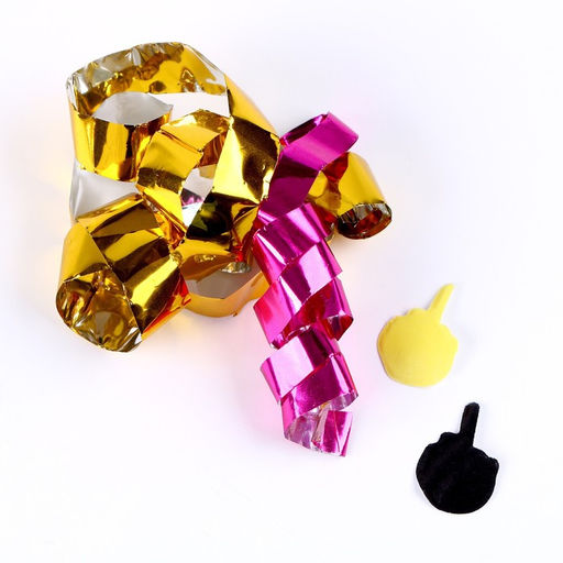 Хлопушка пневматическая «Иду по жизни с высокоподнятым» 30 см