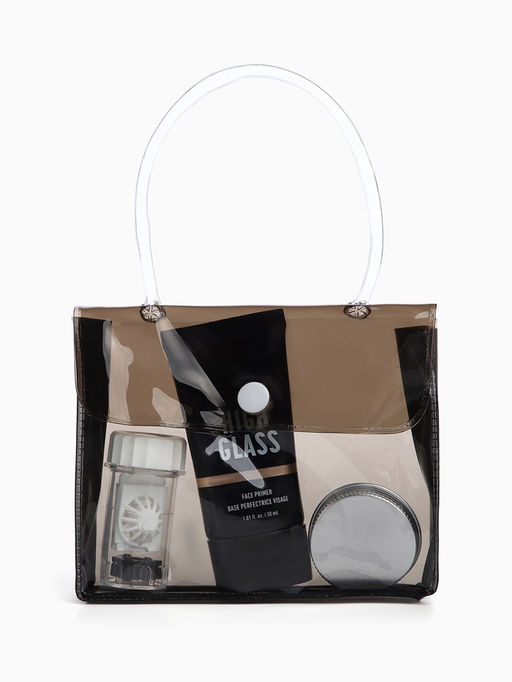 Цена за 3 шт. Косметичка на кнопке для бассейна, маленькая, с ручкой, прозрачная/чёрная - Simaland фото 2