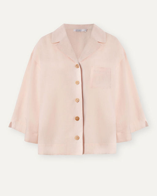 Светло-розовая рубашка на пуговицах - Deseo фото 4