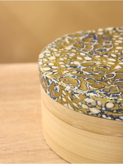 Банка для сыпучих продуктов, 16×16×6.5 см, бамбук