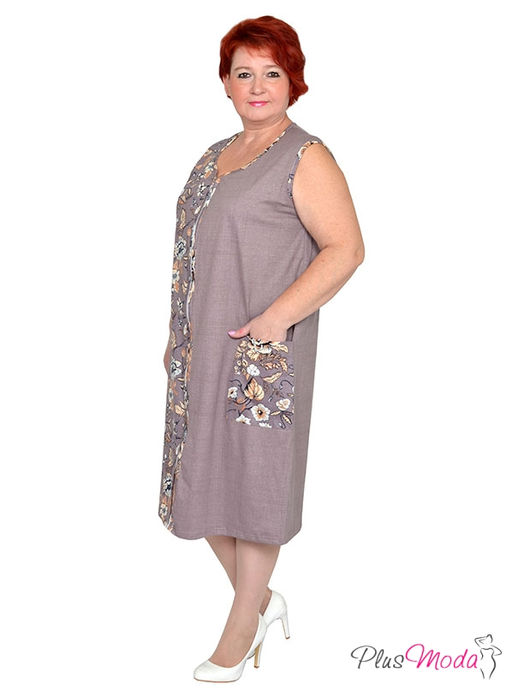 Халат Модель №1507 размеры 44-84 - Plusmoda фото 3