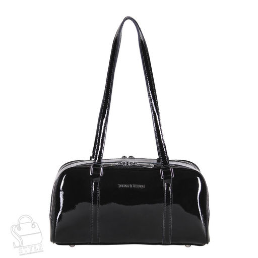 Сумка женская кожаная 5113P black Polina&Eiterou  в Новосибирске