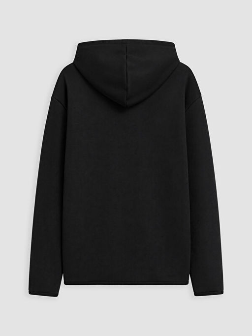 Kap??onlu Bask?l? Erkek ?ocuk Fermuarl? Sweatshirt - Waikiki фото 3