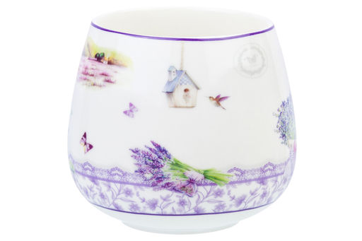 Кружка 450 мл 13*10*8,5 см Лаванда бочонок, NEW BONE CHINA - Elan gallery фото 12