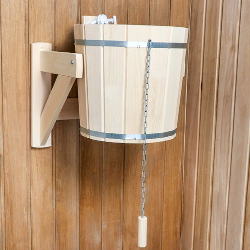 Обливное устройство для бани, 15 л, липа, с переливным устройством