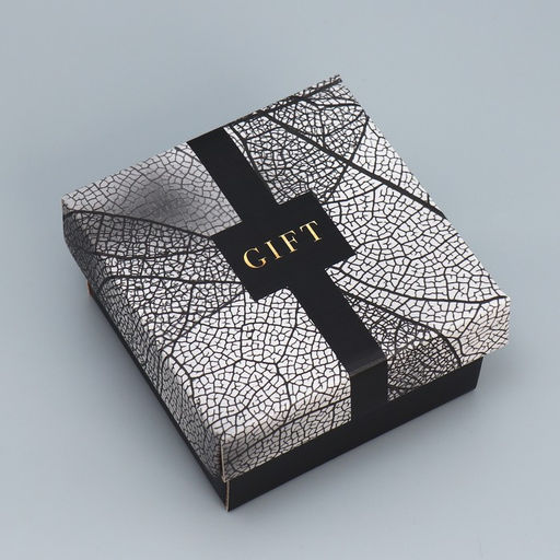 Цена за 2 шт. Коробка подарочная складная, упаковка, «Gift», 12×12×6.5 см