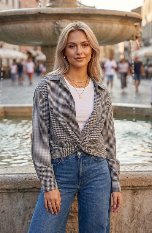 K13475 Рубашка и майка OVER SIZE ЧЕРНЫЙ