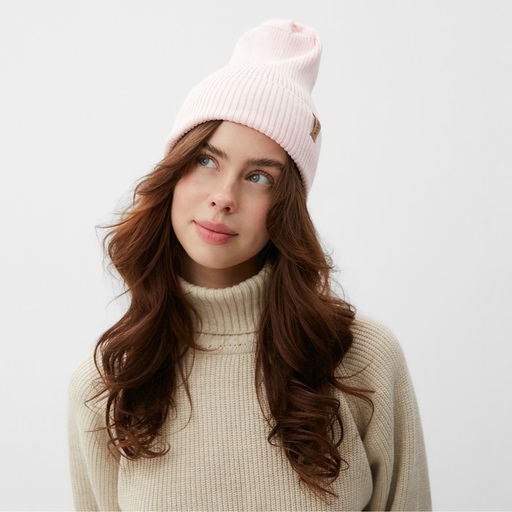 Шапка женская MINAKU, размер 52-56, цвет нежно-розовый