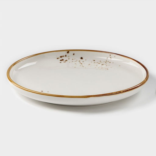 Тарелка фарфоровая пирожковая Magistro «Церера», d=18 см, цвет белый