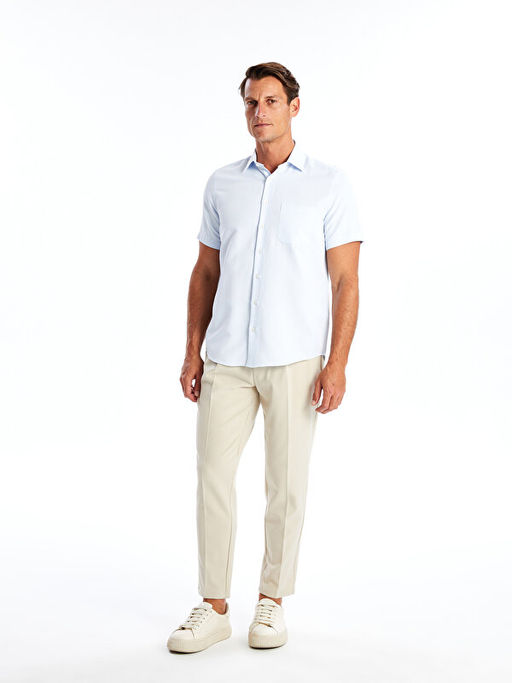 Regular Fit K?sa Kollu Arm?rl? Erkek G?mlek