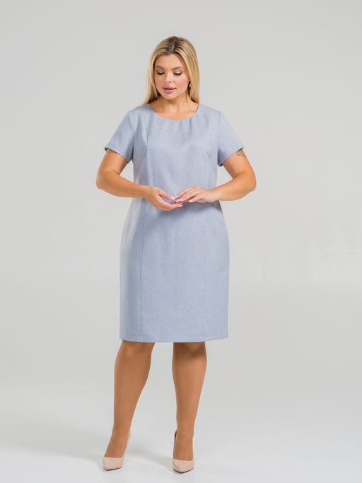 Платье 1350 серо-голубой - Novita фото 3