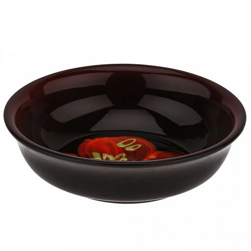 Миска керамическая "Малая" 0,4л, д15см, h4,5см, "Мак черный" (Россия)