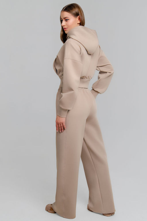 Арт. 2807 Костюм с брюками женский 42-48 (4 шт) Цвет:бежевый - Калинка фото 6