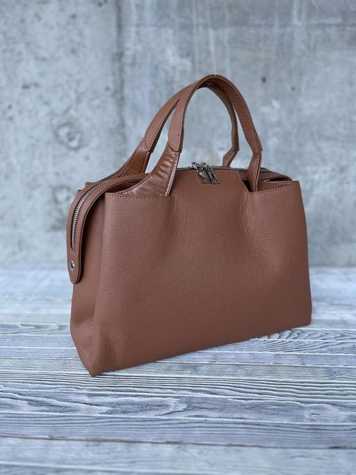 Женская кожаная сумка тоут 3120 Браун