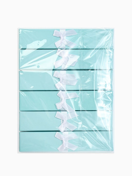 Набор подарочных коробочек 6 шт. под браслет/цепочку/часы «Тиффани», 21×4, бирюзов(3593349)   109799