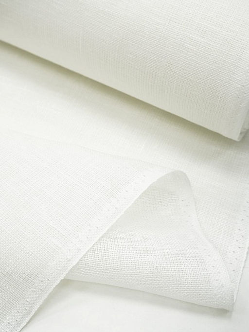 Лен декоративный Сетка цв.Белый, ш.1.5м, лен-100%, 175гр/м.кв. - Купава фото 4