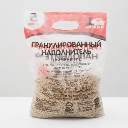 Гранулированный наполнитель Пижон для грызунов, 5 л  фото 2