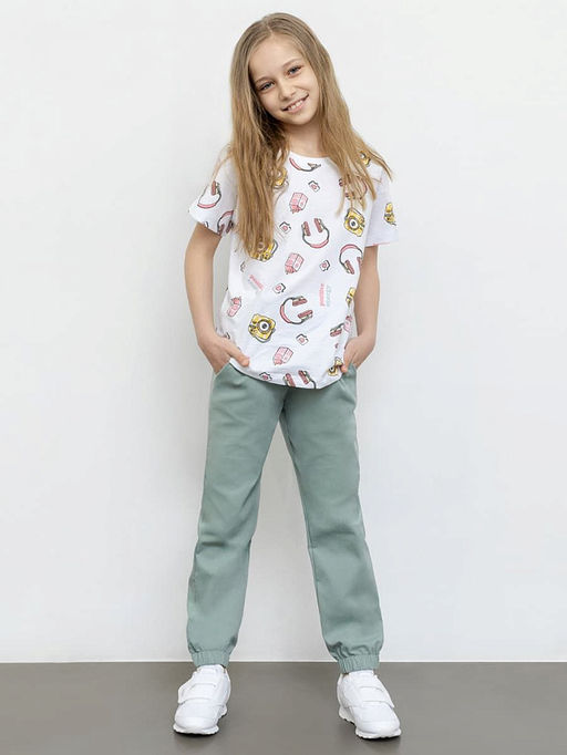 Текстильные брюки для девочек