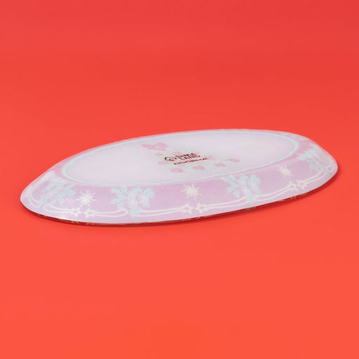 Блюдо Доляна «Новогодняя ель», 24.5×15.5 см, овальное, стекло, красное