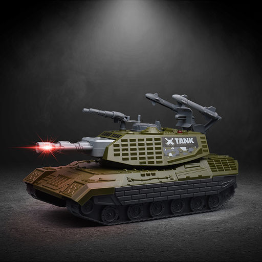 Танк "Ударная сила" (свет, звук) в коробке