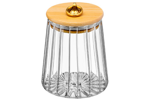 Банка стеклянная 650 мл 10*10*13 см с деревянной крышкой с силиконовым уплотнителем - Elan gallery фото 11