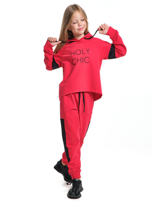 Спортивный костюм для девочки подростка UD 7061 красный - Mini maxi фото 3