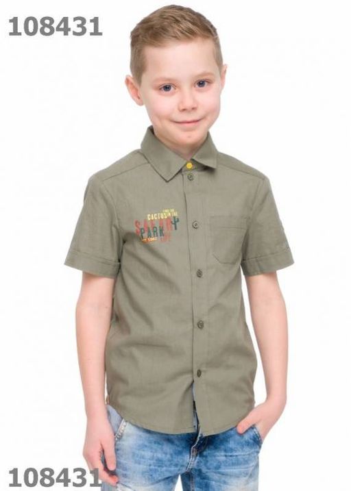 Рубашка мал. серый 871694/75т1пп