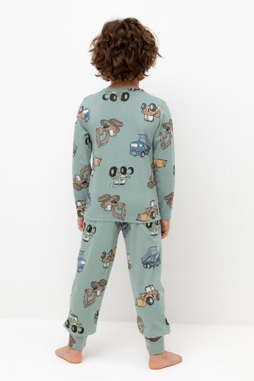 Crockid _ К 1561/холодная мята,тракторы пижама д/дет яс  фото 5