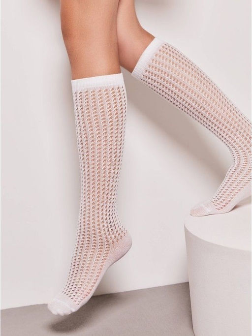 Гольфы дет. MISS (ажур.) 20С-205СП р.16-18 - 056 белый - Conte elegant фото 6