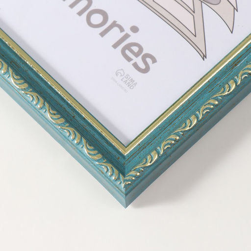 Фоторамка пластик "Модерн" 15х21 см, изумрудный (пластик. экр)