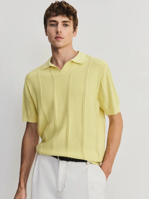 Джемпер поло фактурной вязки ZR2605043306-133 / Zarina