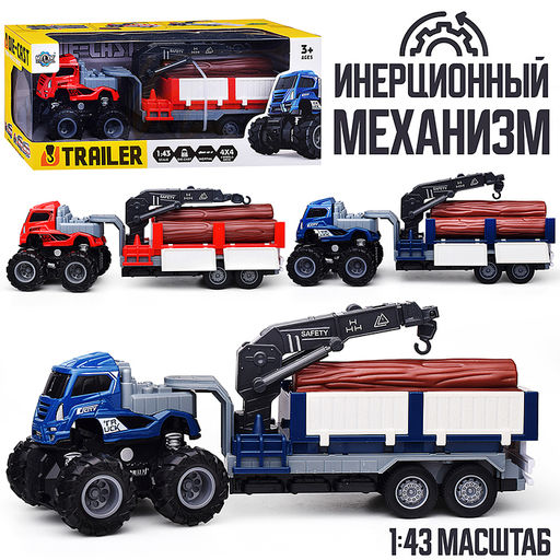 Машина "Мега лесовоз" в коробке