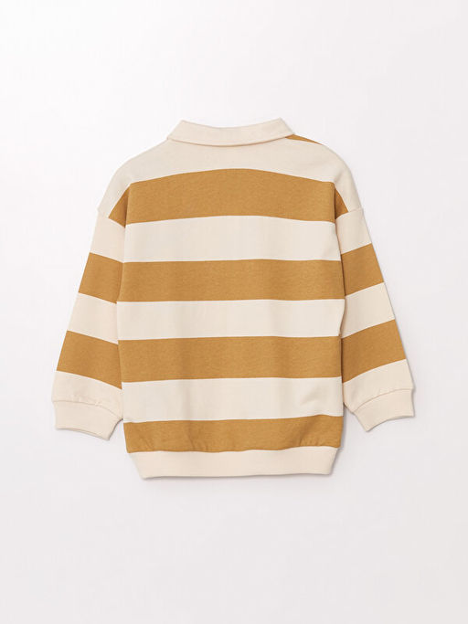 Polo Yaka Uzun Kollu Erkek Bebek Sweatshirt - Waikiki фото 3