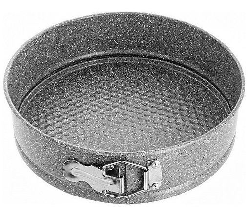 Форма для выпечки круглая разъемная с покрытием серый гранит, 24 см, арт. LH-71003G