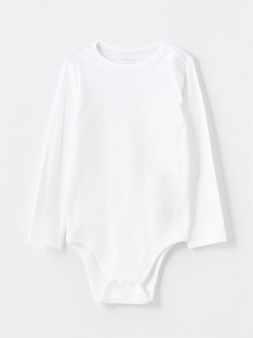 Bisiklet Yaka Basic Erkek Bebek ??t??tl? Bodysuit 2li
