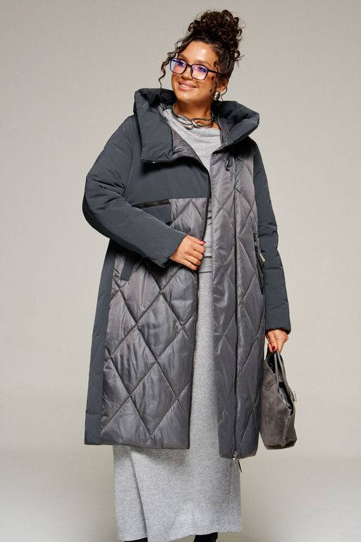 Пальто Beautiful Free 8023 графит