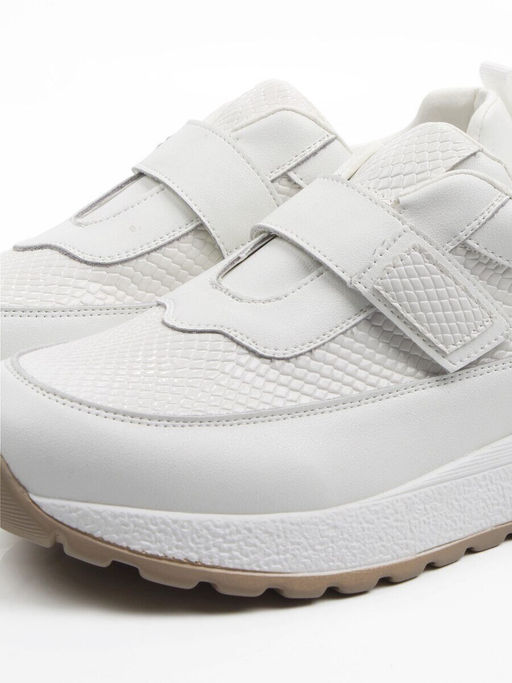 03-A238-2 WHITE Кроссовки женские (натуральная кожа)
