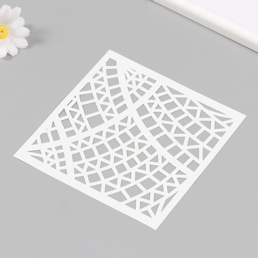 Пластиковый трафарет для творчества «Геометрия», шаблон, 15×15 см