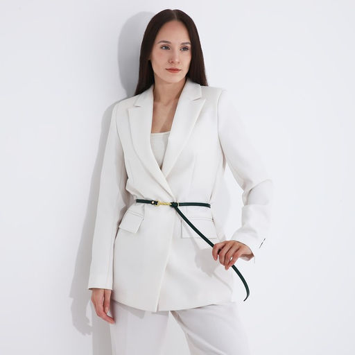 Ремень женский, ширина 1 см, пряжка металл, цвет зелёный - Simaland фото 3