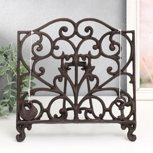 Фигура - подставка для книги, бумаг «Ажурная ковка», 4.5×27×29.5 см