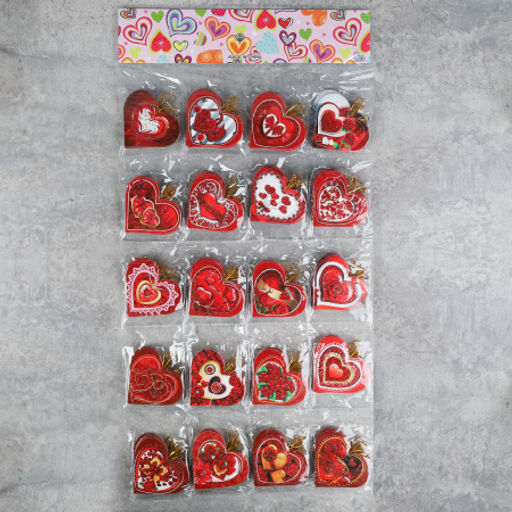 Открытка набор 160 штук Сердце / DE-123 /уп 25/ - ГалеонТрейд фото 3